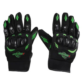 1 пара мотоциклетных перчаток, дышащие противоскользящие перчатки для верховой езды, уличные перчатки (зеленые)