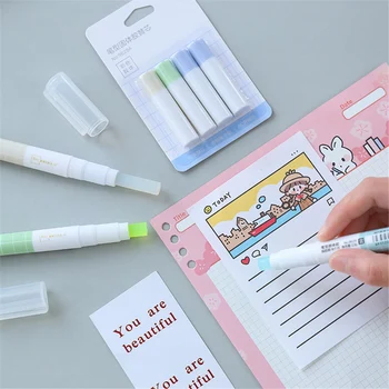 1 шт. Цветная быстросохнущая клеевая ручка-карандаш для вырезок ручной работы, печать с буквами, инструмент для наклеивания бумаги 