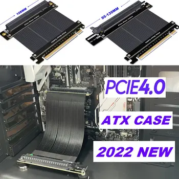 10-50 см ADT Черный и серебристый PCIe4.0 X16 Кабель для подключения видеокарты GTX RTX Удлинитель PCI Express 4.0 16x Extreme Gaming GPU ATX Чехол