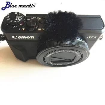 10ШТ Синий Богомол Пушистый глушитель лобового стекла для Canon G7x MarkII dead cat windscren крышка микрофона для Canon G7XMARK2