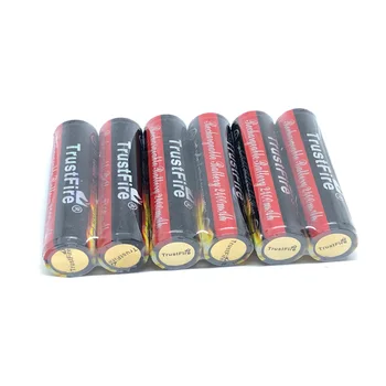 18 шт./лот, цветная батарея 18650 с защитой TrustFire, 3,7 В, 2400 мАч, фонарик для камеры, Перезаряжаемые литиевые батареи, ячейка с печатной платой