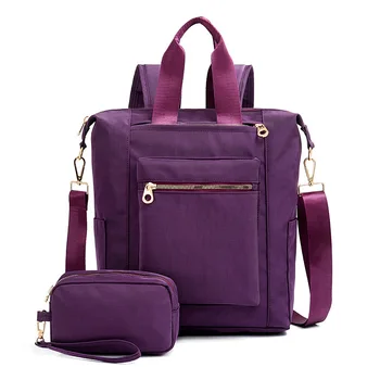 2 шт./компл. Повседневный Нейлоновый рюкзак, женская сумка через плечо, рюкзак для девочек-подростков, Многофункциональный рюкзак, женские школьные рюкзаки для путешествий