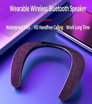 2023 Новый Шейный Bluetooth-динамик Hifi, Носимый Bluetooth-шейный Игровой Объемный звук, 3D Стереомузыка, Уличные колонки