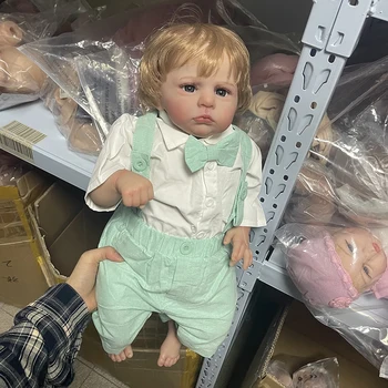 24-дюймовая Кукла Reborn Baby Boy, уже окрашенная Готовая Кукла, Кэмерон, 3D Кожа, Видимые вены, Приятное Мягкое тело