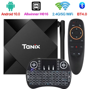 5G WiFi Медиаплеер Smart TV BOX100M LAN 8 ГБ/32 ГБ/64 ГБ и TX6S Android 10,0 TV Box Allwinner H616 H.265 6K 4K 2,4 G