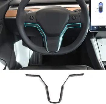 ABS Автомобильный руль с блестками, декоративная накладка для Tesla Model 3