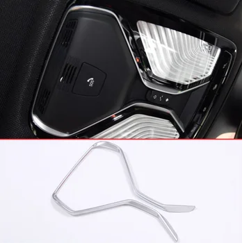 ABS Хромированная отделка рамы лампы для чтения на крыше автомобиля для BMW 5 серии G30 2017 2018 Для BMW X4 G02 2018 Автомобильный Аксессуар