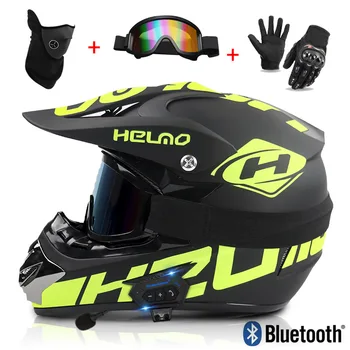 Can Bluetooth Шлем для мотокросса 3C Dot Защищает Аксессуары для мотоциклов Шлем для мотокросса для мужчин И женщин, Гоночная защитная шапка Capacete