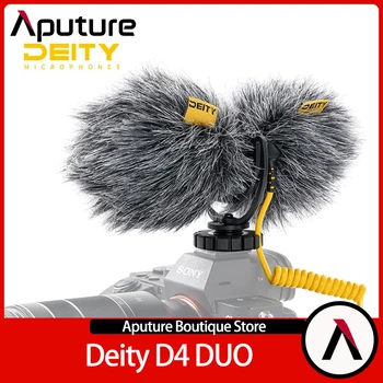 Deity V-Mic D4 Duo Со Съемной Головкой Кардиоидный Дробовик Микрофон TRS 3,5 мм Rycote Shockmount Mic для Видеозаписи Интервью с Зеркалками