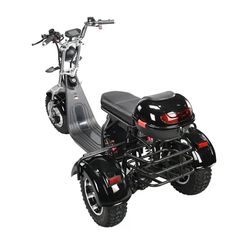 eHoodax Motocicleta Electrica 1500w3000w Высокой Мощности 45 км/ч Быстрый Трехколесный Велосипед для Взрослых с 3 Колесами, Электрический Велосипед, Мотодельтаплан, Мотоцикл