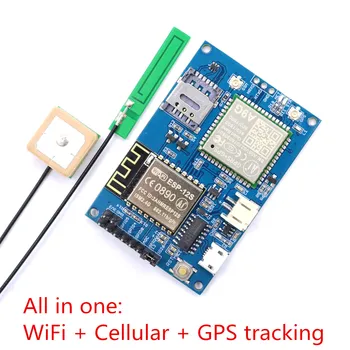 ESP8266 ESP-12S A9G GSM GPRS + GPS IOT Узел V1.0 Модуль IOT Плата разработки со всеми в одном WiFi сотовом GPS отслеживании