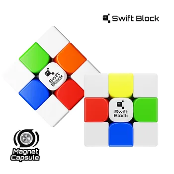 GAN Swift Block 355S Магнитный 3x3 Скоростной Куб Профессиональные Суптойсы Gan 355 S 3x3x3 Cubo Magico Головоломка Игрушки Для Снятия Стресса