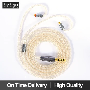 ivipQ YIN Xiao 16-Жильный кабель для наушников из стерлингового серебра 2,5 мм/3,5 мм/4,4 мм Разъем для наушников MMCX/2PIN/QDC/TFZ Интерфейс для подключения наушников Аудио