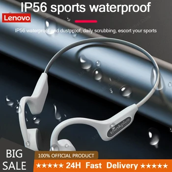Lenovo X3 Pro Bluetooth 5.3 Наушники с костной проводимостью, Ушные крючки, Музыкальная Hi-Fi Спортивная Водонепроницаемая Гарнитура с Микрофоном, Беспроводные Наушники