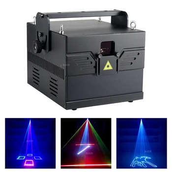 Pro 30-40 К/с 15 Вт-20 Вт RGB Полноцветный Лазерный Анимационный Эффект Сканирования Проекторные Огни ILDA DMX Бар Дискотека DJ Вечерние Шоу Сценическое Освещение