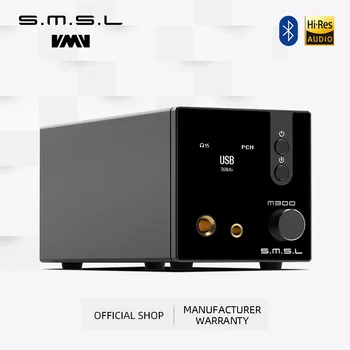 SMSL M300SE Аудио ЦАП и усилитель для наушников M300 SE MQA CS43131 * 2 Blutetooth True Balanced XLR 6,35 /4,4 мм XU316 DSD256 Пульт дистанционного управления