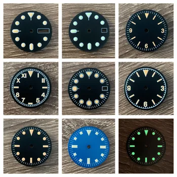 Аксессуары для часов NH35 циферблат черный винтажный с подсветкой japanC3 для SKX007/009 abalone diving мужские часы с циферблатом на заказ NH35/3