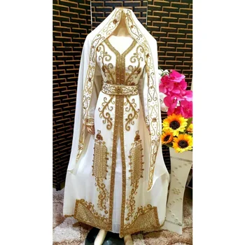 Африканское платье, Модная Абайя, Дубайский кафтан, Формальный Марокканский кафтан с бисером для женщин