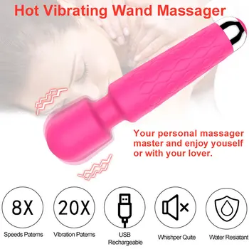 Вибратор беспроводной вибратор женский стимулятор клитора av палочка USB зарядка массажер секс игрушка для взрослых 18