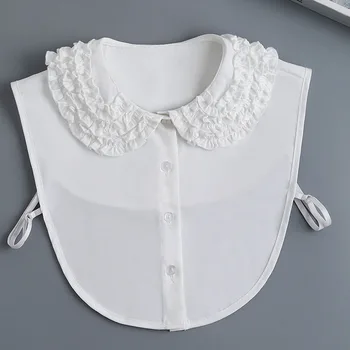 Винтажный искусственный воротник с лацканами, Женская съемная рубашка, ложный воротник для женщин, Блузка, свитер, Топ с лацканами, Аксессуары для одежды