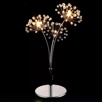 Высококачественная современная светодиодная настольная лампа с кристаллами, подвесной светильник (в форме одуванчика) Гарантия 100% + бесплатная доставка!