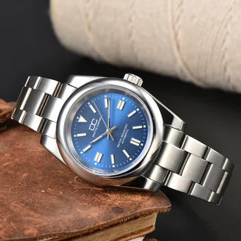 Высококачественные Женские часы 3A Ярко-синего Цвета 36 мм, Автоматические Механические Женские Наручные Часы На Заказ с Логотипом R BGW 9, Светящиеся Водонепроницаемые