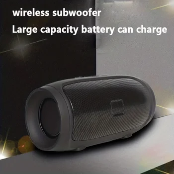 Двойной динамик Портативный Bluetooth Динамик Высокообъемная Звуковая коробка Открытый громкоговоритель Коробка для вечеринок Динамик с USB-портом SD-карта