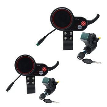 Дисплей TF-100, приборная панель, 5Pin + 3PIN Ключ замка зажигания, спидометр для скейтборда, аксессуары для электрического скутера Kugoo M4