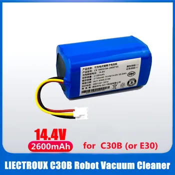 (Для C30B) Аккумулятор 14,4 В для робота-пылесоса LIECTROUX C30B E30, запчасти для инструментов с литиевым элементом емкостью 2600 мАч