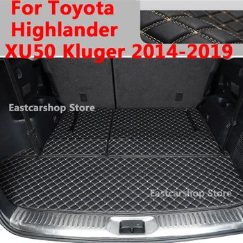 Для Toyota Highlander XU50 Kluger 2014-2019 Автомобильный Коврик Для Багажника, Лоток Для Подкладки Багажника, Автомобильный Задний Багажник, Грузовой Коврик, Защитная Крышка, Аксессуары