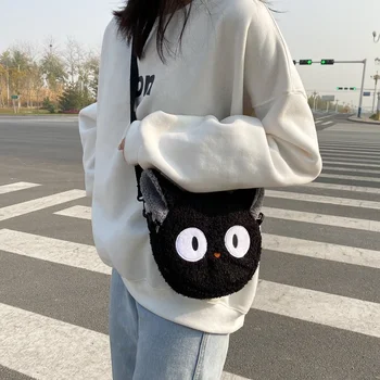 Женская сумка Kawaii в японском стиле, Мультяшная Плюшевая сумка на плечо для женщин, Новая сумка через плечо сумка Сумка для телефона и кошелька Bolsa Feminina