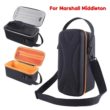 Жесткий EVA Защитный футляр для путешествий на открытом воздухе, сумка для хранения, чехол для переноски с плечевым ремнем для беспроводной колонки MARSHALL MIDDLETON