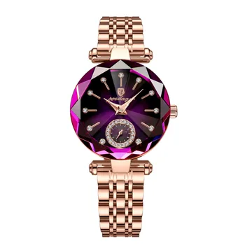 Кварцевые часы, женские роскошные Элегантные часы из высококачественной нержавеющей стали, Водонепроницаемые кварцевые женские часы, подарок на День рождения Reloj Mujer