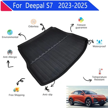 Коврик для багажника автомобиля Changan Shenlan Deepal S7 2023 2024 2025 Материал EVA Задний грузовой лоток Багажника автомобиля Легко моющиеся накладки Аксессуары