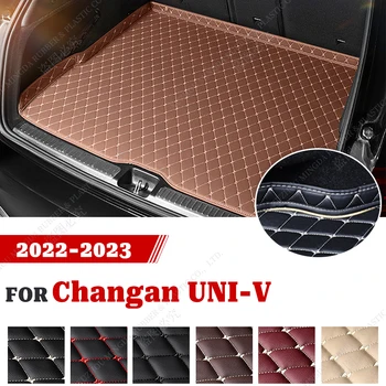 Коврик для багажника автомобиля Changan UNI-V 2022 2023, Изготовленные на заказ Водонепроницаемые Защитные Коврики, Аксессуары, Автомобильные накладки