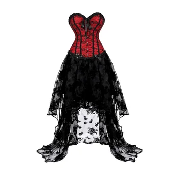 Корсетное платье с кружевными бантиками, Свадебный Корсетный топ с цветочным узором и Асимметричная длинная юбка из тюля