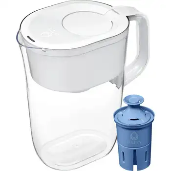 Кувшин-фильтр для воды на 10 Чашек с 1 фильтром, Tahoe, Белый генератор водородной воды, Полифтороалкиловый Дистиллятор, Очиститель воды для