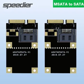 Материнская плата Материнская плата MSATA-SATA 7pin Карта-адаптер SSD Твердотельный накопитель для передачи Riser Card 50x30 мм