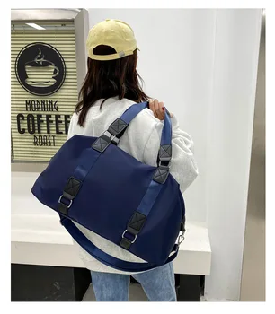 Модные многофункциональные повседневные сумки через плечо, водонепроницаемая дорожная сумка для багажа большой емкости, однотонная женская сумка