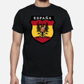Мужская футболка Blasón España Con águila Imperial с коротким рукавом, Повседневная летняя рубашка из 100% хлопка с круглым вырезом