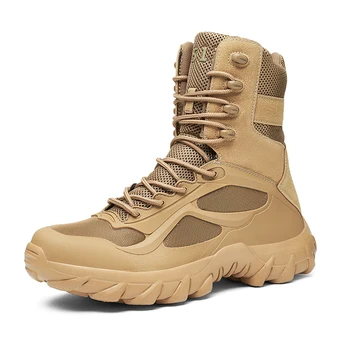 Мужские тактические ботинки, осенние военные ботинки спецназа, легкая уличная нескользящая водонепроницаемая обувь Zapatillas Hombre