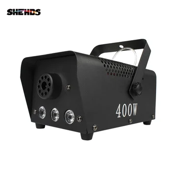 Настоящая RGB Курительная Машина SHEHDS 400W LED RGB 3в1 Противотуманная Машина с Дистанционным Управлением и DMX Управлением для Сцены DJ Bar