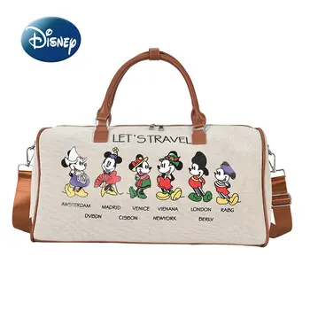 Новая Женская дорожная сумка Disney Mickey's, Роскошная брендовая женская портативная дорожная сумка большой емкости, Модная спортивная сумка