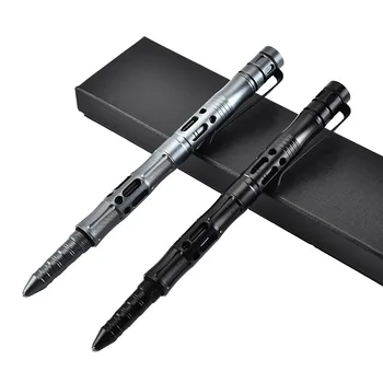 Новая тактическая ручка С аварийным фонариком, Разбивающий стекло, Принадлежности для самообороны, инструмент для выживания на открытом воздухе, EDC, подарок, Прямая поставка