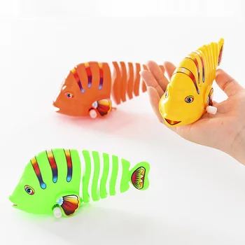 Новые Заводные игрушки Разноцветная Рыбья Цепочка Заводные игрушки Детские Игрушки Заводной Рыбий хвост