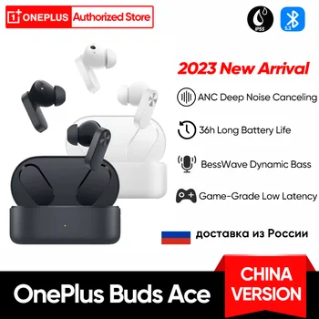 Новые наушники OnePlus Buds Ace TWS Bluetooth 5.3 Игровые наушники с глубоким шумоподавлением 36 часов автономной работы для Oneplus 11 10Pro