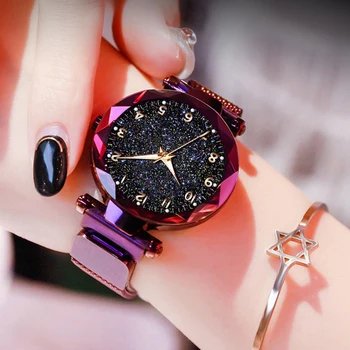 Новые роскошные женские часы с магнитной звездой, женские часы, повседневные часы, модные женские часы mujerrelogio feminino