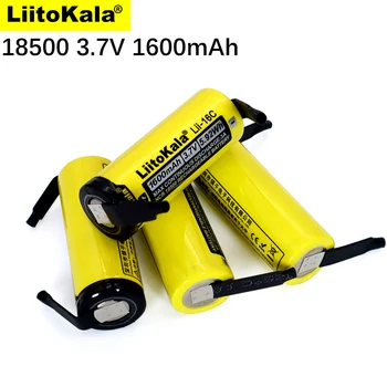 Новый LiitoKala Lii-16C 18500 1600 мАч 3,7 В Перезаряжаемый Литий-Ионный Аккумулятор Для светодиодного Фонарика + Никель 