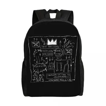 Персонализированные рюкзаки Basquiats для женщин и Мужчин, базовая сумка для книг для школы, колледжа, сумки в стиле Поп-арт