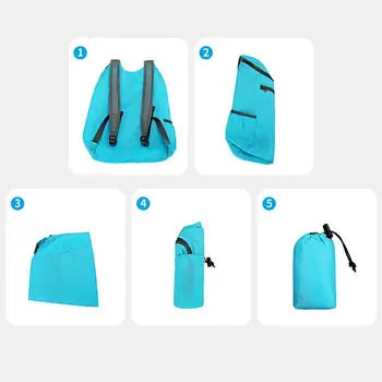 Полезный рюкзак Однотонный, широкий плечевой ремень, дизайн на молнии, Уличный рюкзак для пикника, карманный рюкзак, спортивный рюкзак